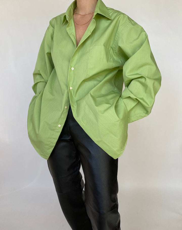 VINTAGE OVERSIZED GREEN SHIRT 445