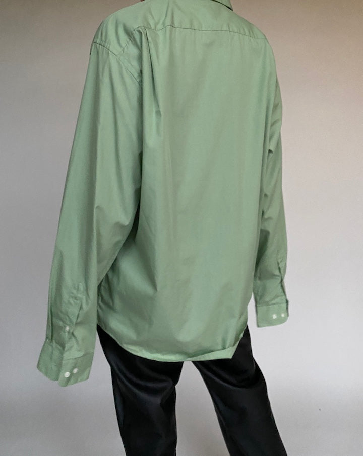 VINTAGE OVERSIZED GREEN SHIRT 527-2