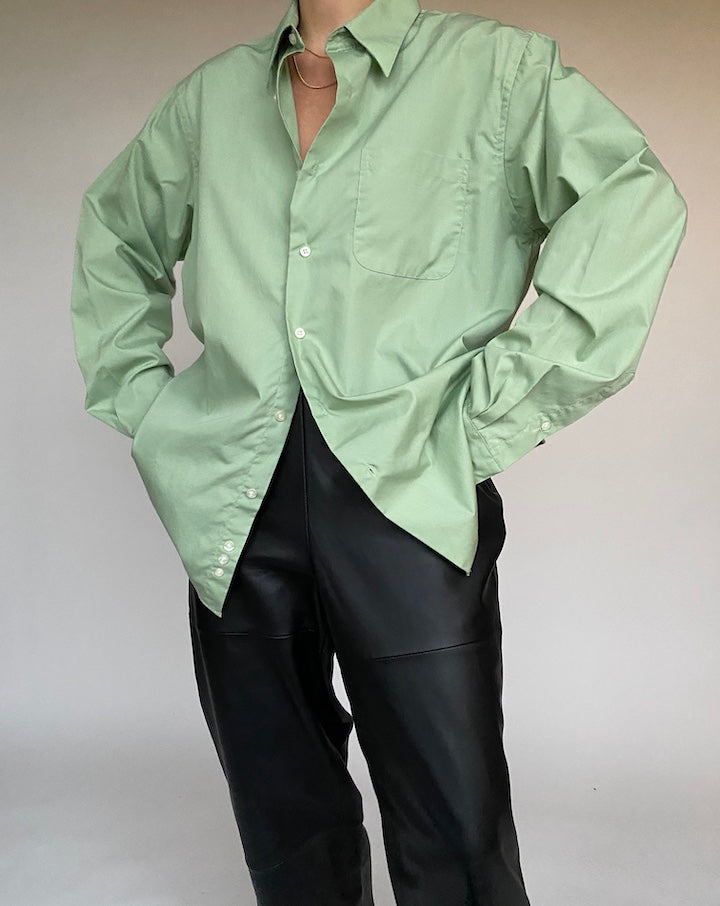 VINTAGE OVERSIZED GREEN SHIRT 527
