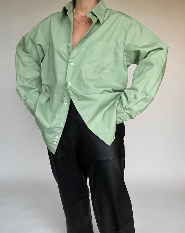 VINTAGE OVERSIZED GREEN SHIRT 527
