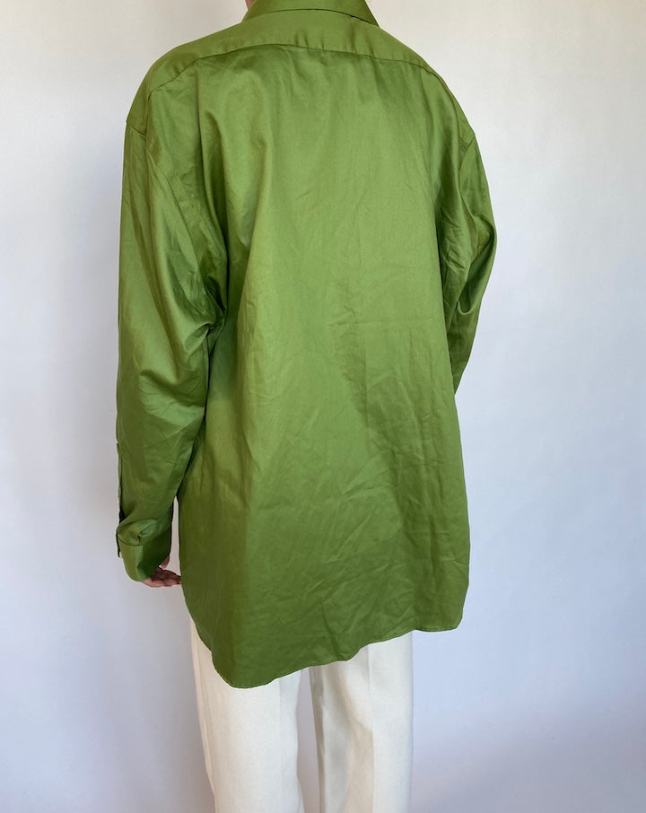 VINTAGE OVERSIZED GREEN SHIRT 573-2