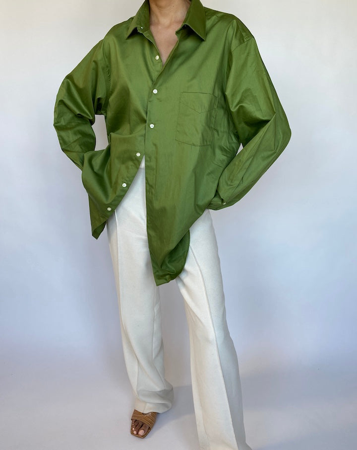 VINTAGE OVERSIZED GREEN SHIRT 573