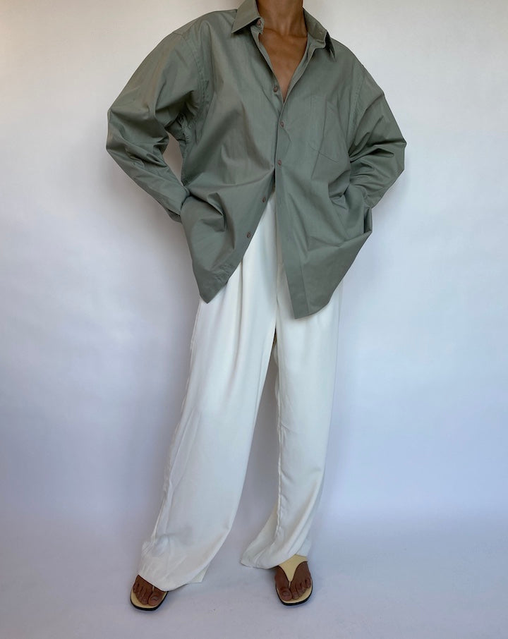 VINTAGE OVERSIZED GREEN SHIRT 674-4