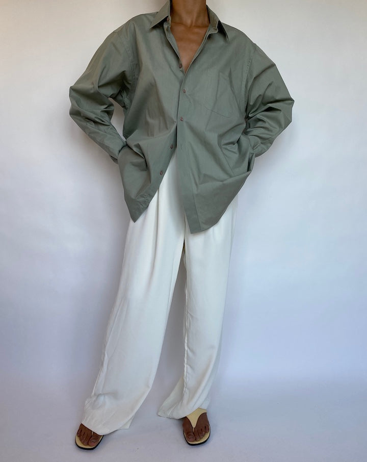 VINTAGE OVERSIZED GREEN SHIRT 674