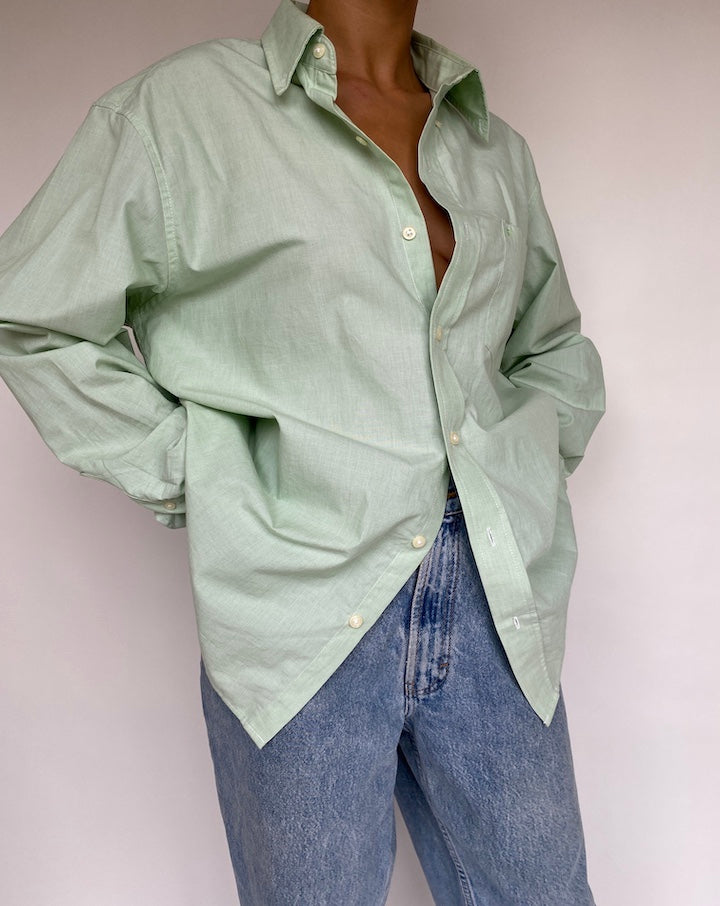 VINTAGE OVERSIZED GREEN SHIRT 717