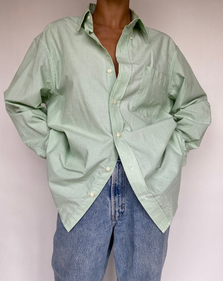 VINTAGE OVERSIZED GREEN SHIRT 717