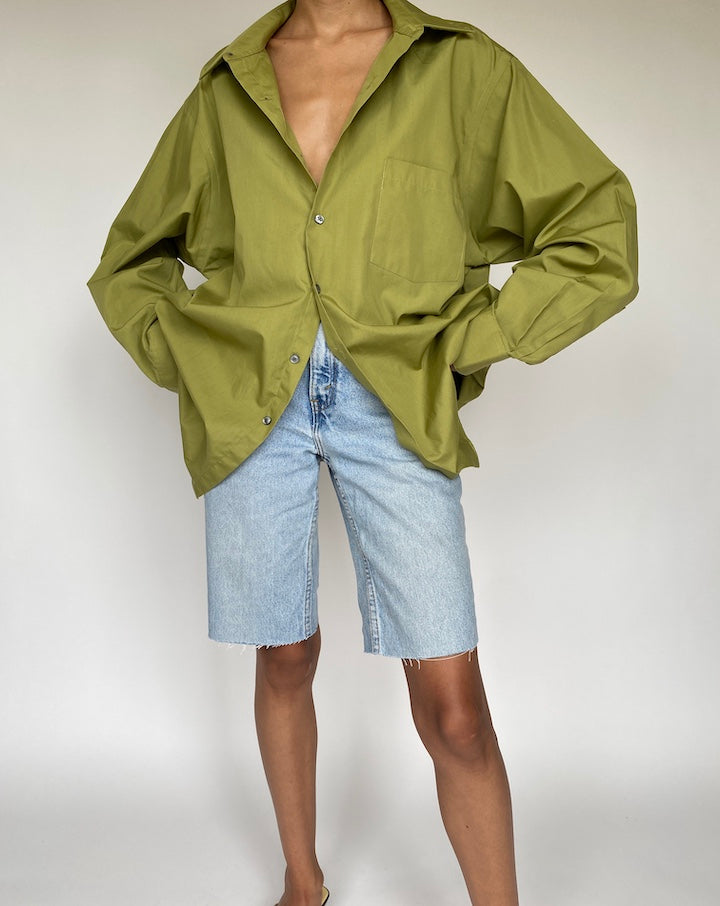VINTAGE OVERSIZED GREEN SHIRT 842