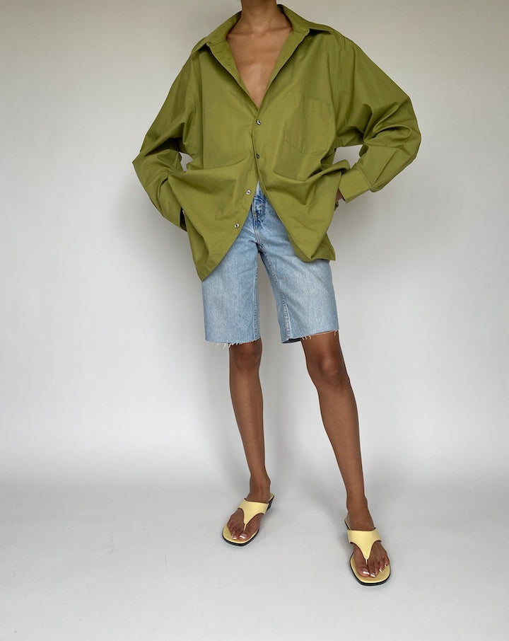 VINTAGE OVERSIZED GREEN SHIRT 842