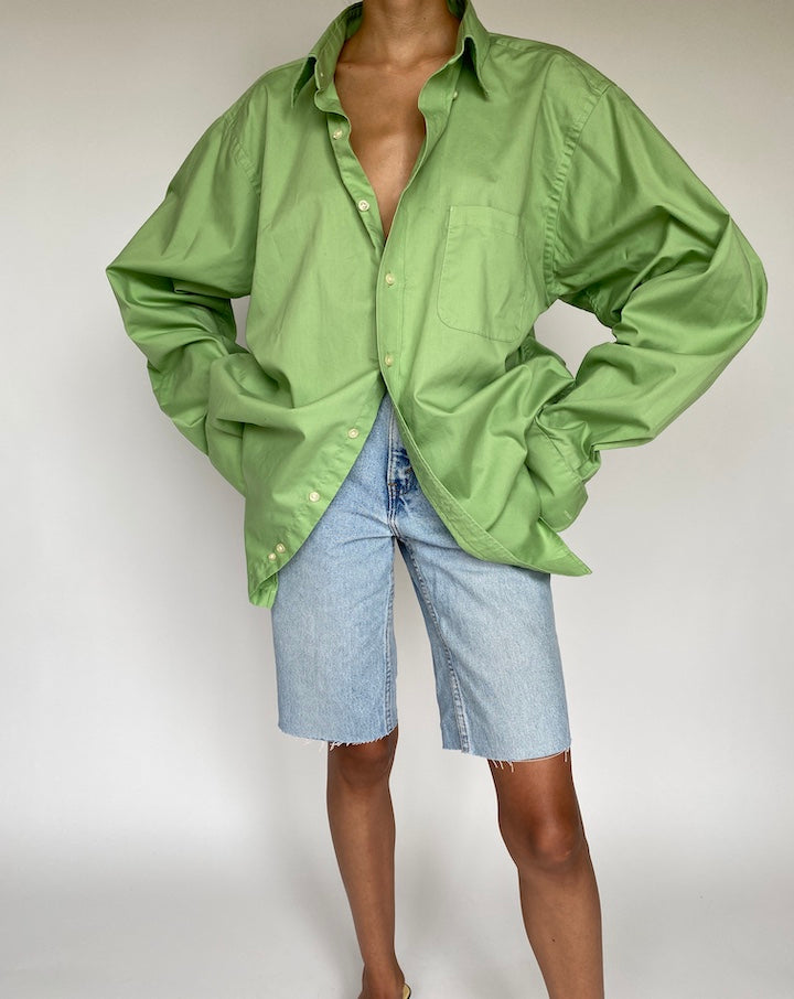 VINTAGE OVERSIZED GREEN SHIRT 843