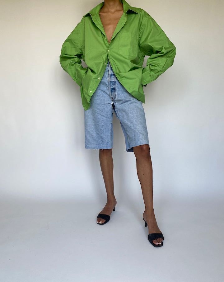 VINTAGE OVERSIZED GREEN SHIRT 864
