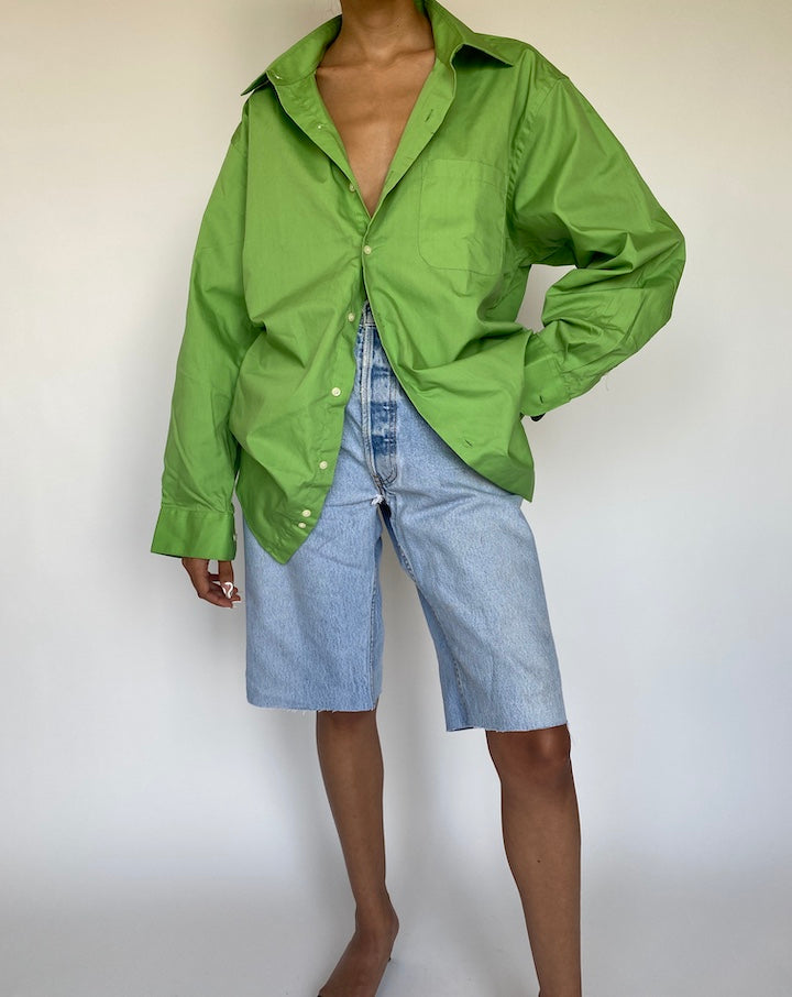 VINTAGE OVERSIZED GREEN SHIRT 864