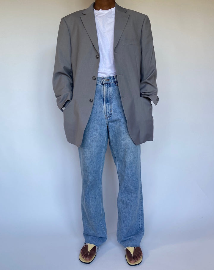 VINTAGE OVERSIZED GREY ANGELO ROSSI BLAZER 1142