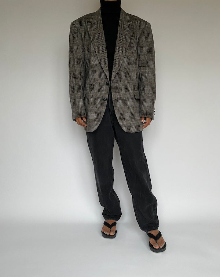 VINTAGE OVERSIZED GREY BLAZER 1421