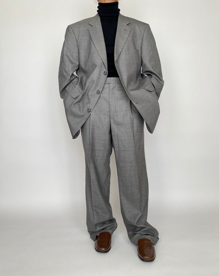 VINTAGE OVERSIZED GREY SUIT 2081