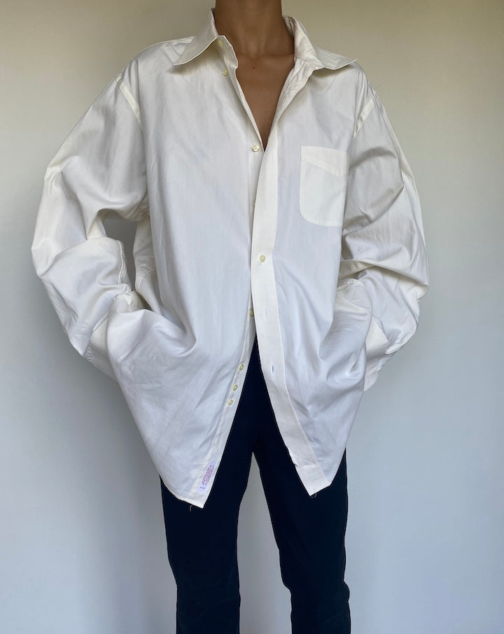 VINTAGE OVERSIZED IVORY SHIRT 1098