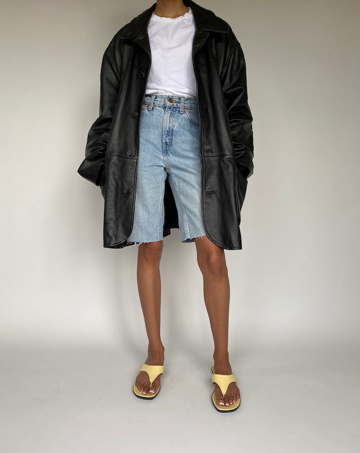 VINTAGE OVERSIZED LEATHER JACKET 832