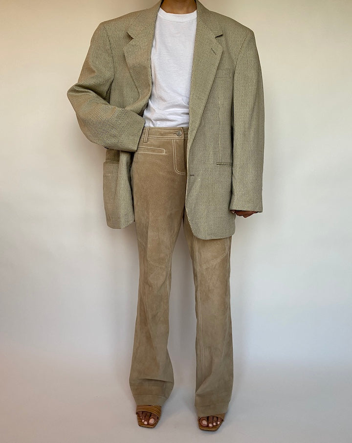VINTAGE OVERSIZED LIGHT BEIGE BLAZER 580