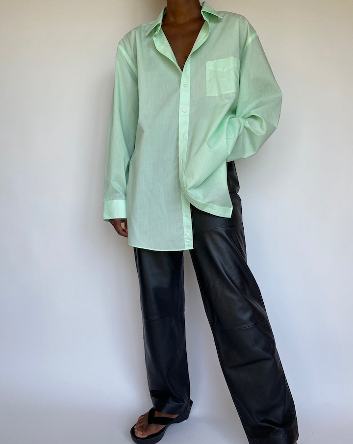 VINTAGE OVERSIZED MINT GREEN SHIRT 1163-3