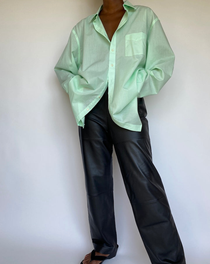VINTAGE OVERSIZED MINT GREEN SHIRT 1163