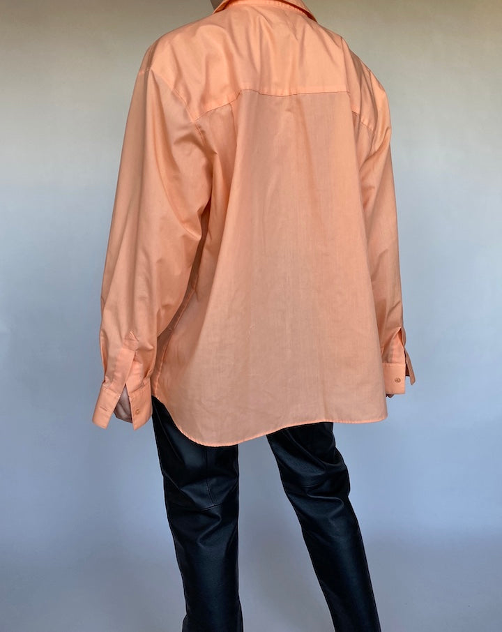 VINTAGE OVERSIZED ORANGE SHIRT 484-2