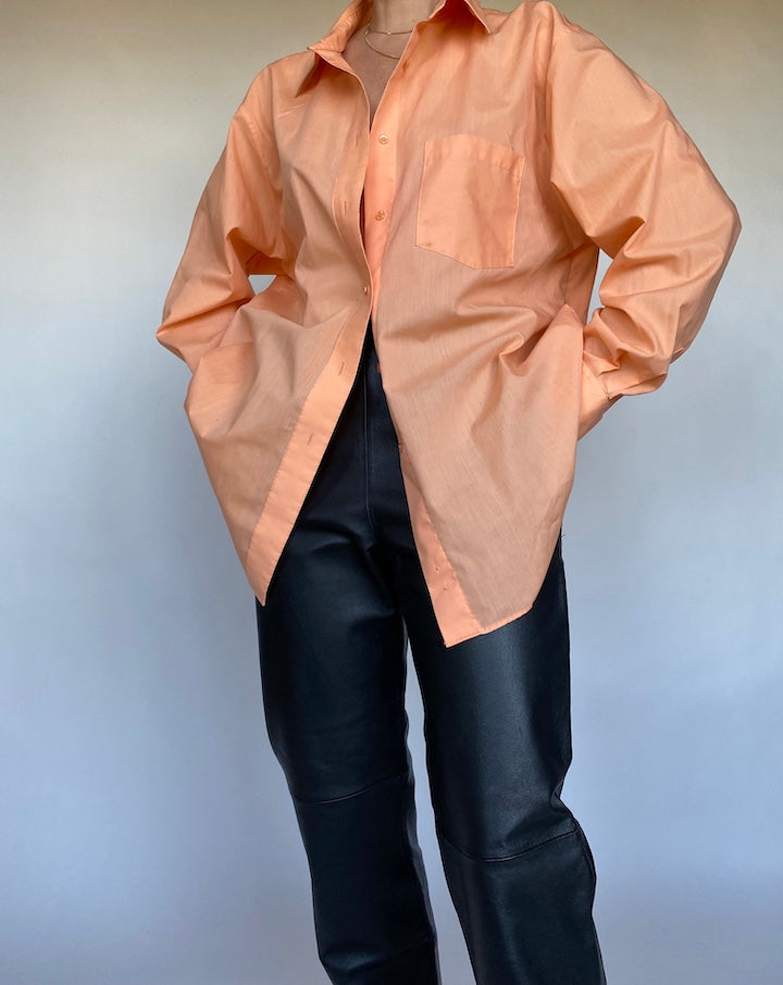 VINTAGE OVERSIZED ORANGE SHIRT 484