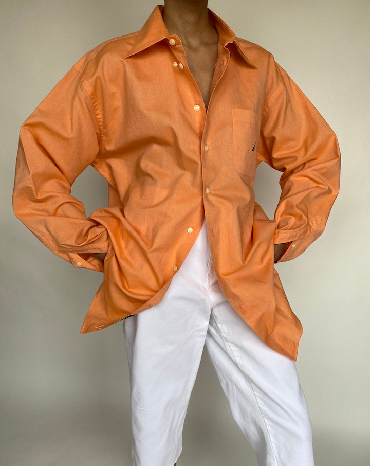 VINTAGE OVERSIZED ORANGE SHIRT 646-3