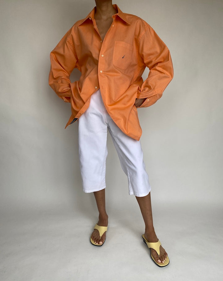 VINTAGE OVERSIZED ORANGE SHIRT 646