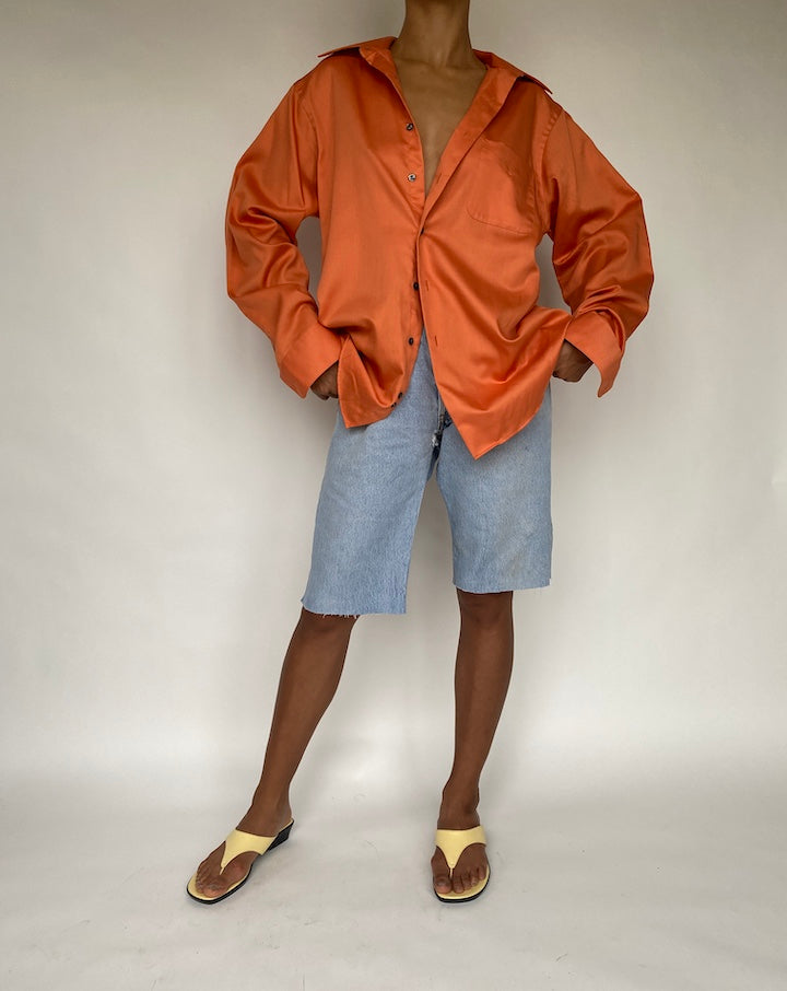 VINTAGE OVERSIZED ORANGE SHIRT 790