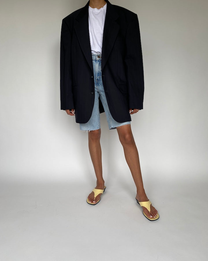 VINTAGE OVERSIZED PINSTRIPED BLAZER 836