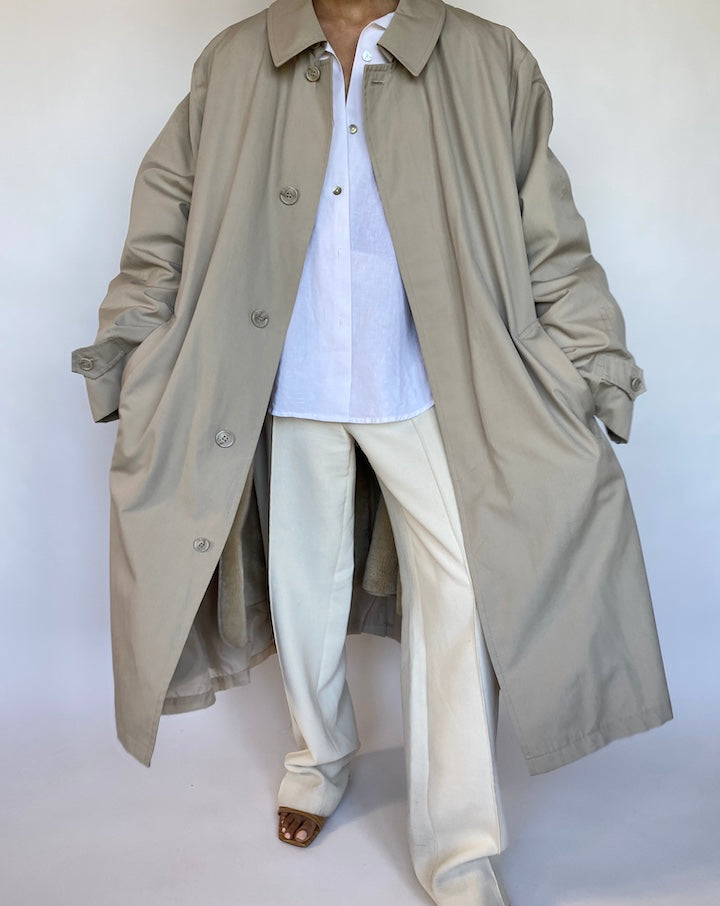 VINTAGE OVERSIZED SAGE COAT 576