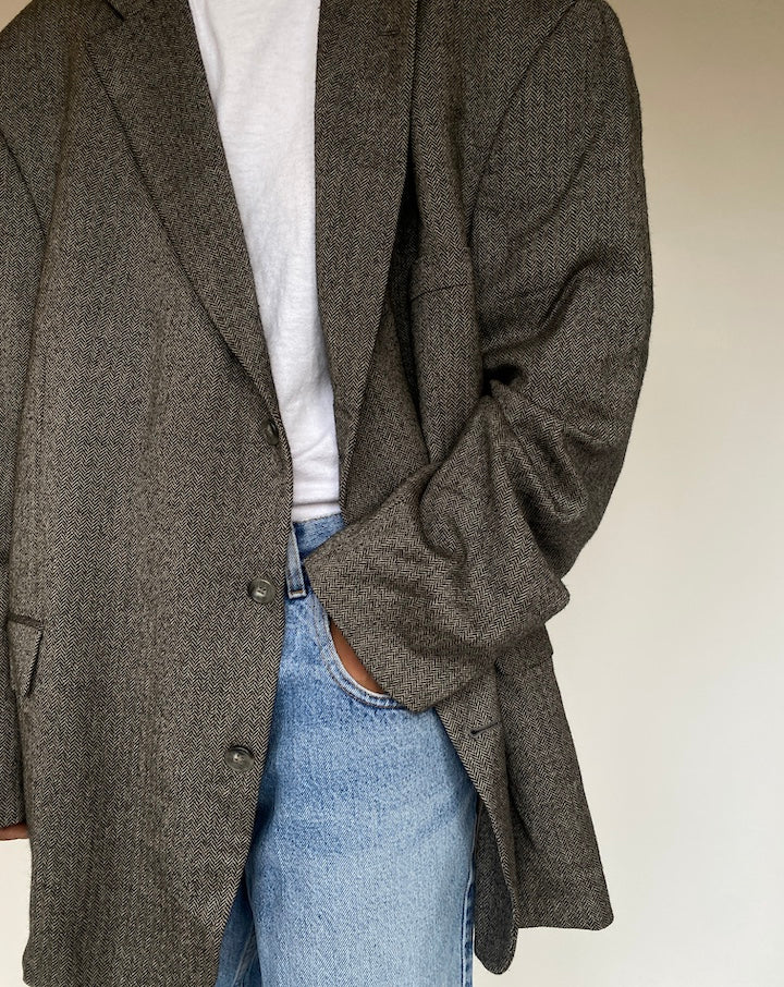 VINTAGE OVERSIZED SINGLE BREASTED BLAZER 1341-3