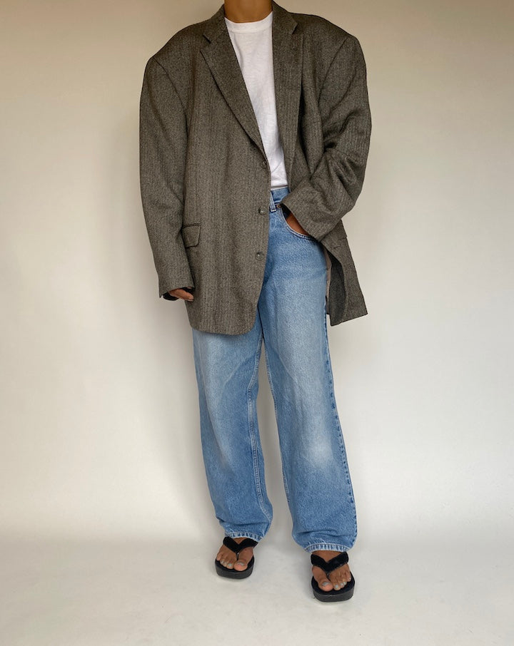 VINTAGE OVERSIZED SINGLE BREASTED BLAZER 1341-4