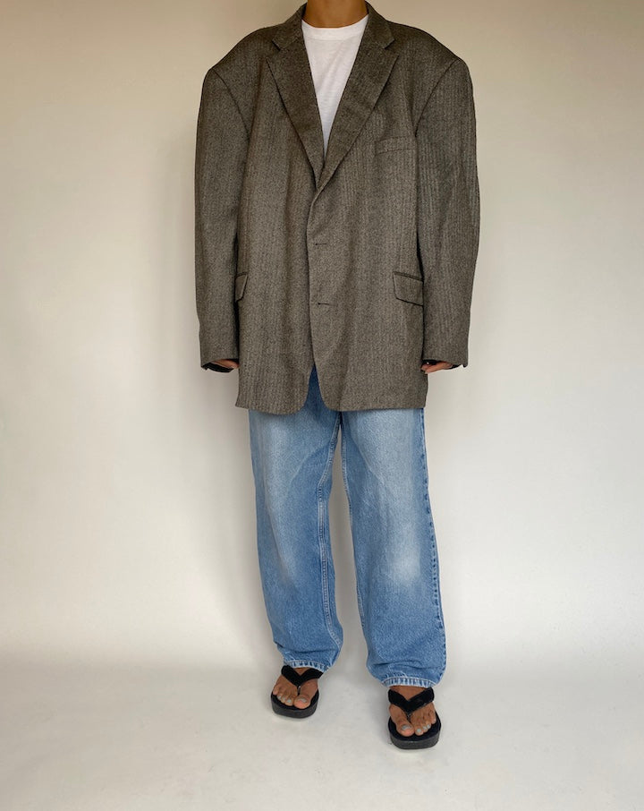 VINTAGE OVERSIZED SINGLE BREASTED BLAZER 1341