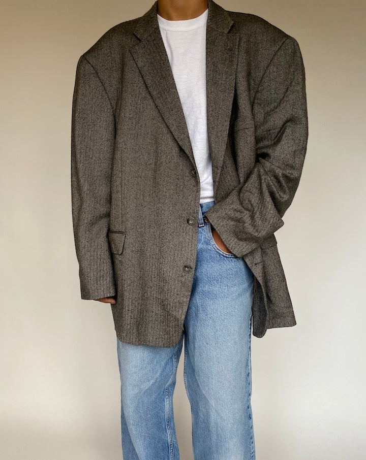 VINTAGE OVERSIZED SINGLE BREASTED BLAZER 1341