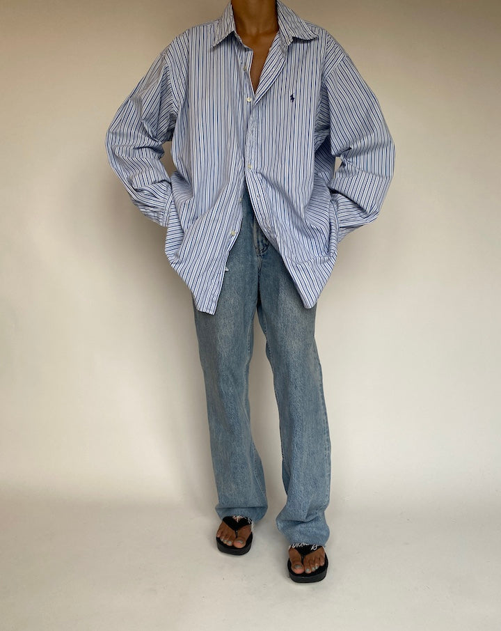 VINTAGE OVERSIZED STRIPED RALPH LAUREN SHIRT 1332-4