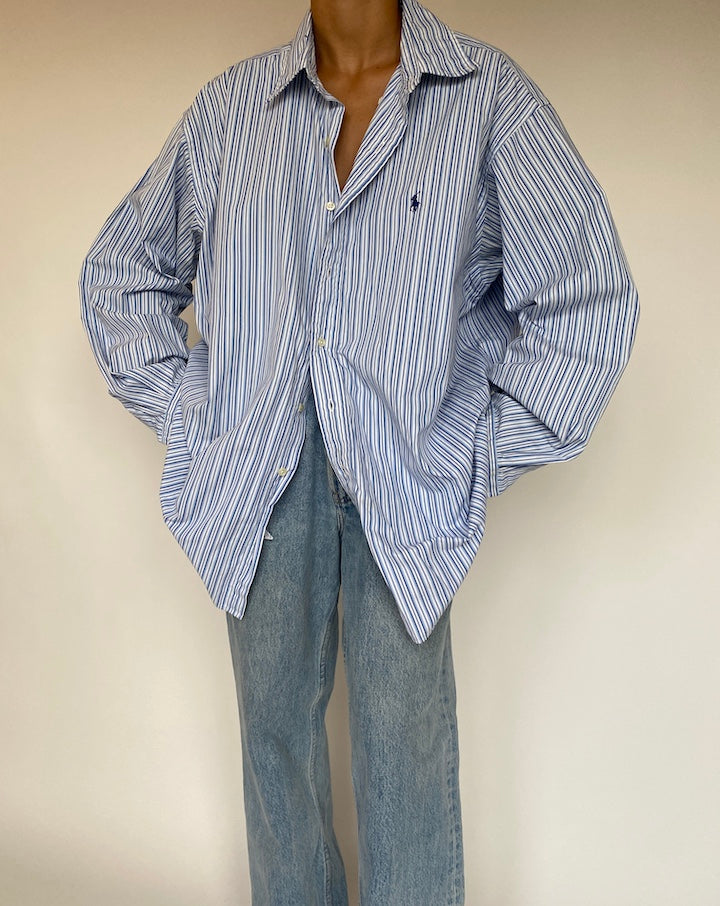 VINTAGE OVERSIZED STRIPED RALPH LAUREN SHIRT 1332