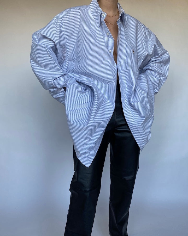 VINTAGE OVERSIZED STRIPED RALPH LAUREN SHIRT 483