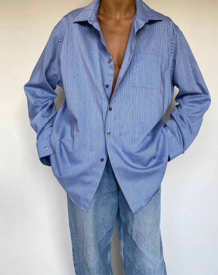 VINTAGE OVERSIZED STRIPED SHIRT 1364-4