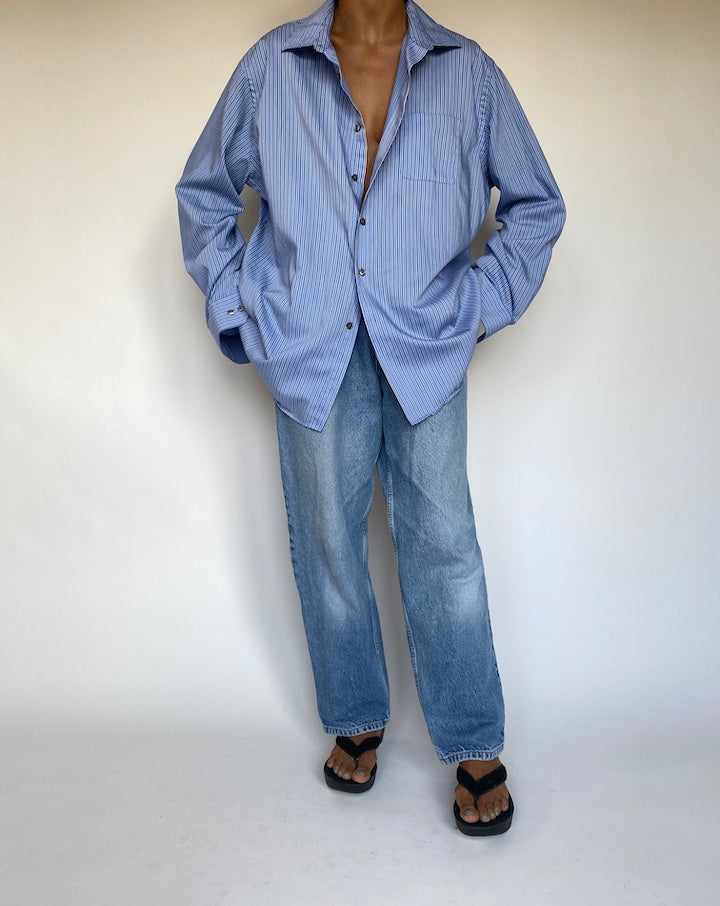 VINTAGE OVERSIZED STRIPED SHIRT 1364