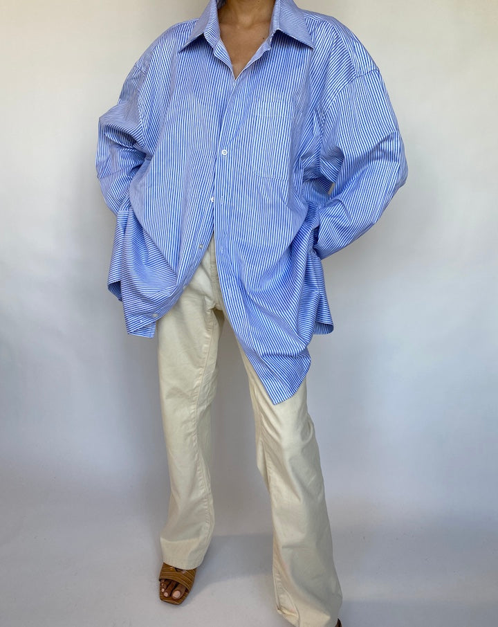 VINTAGE OVERSIZED STRIPED SHIRT 616-3