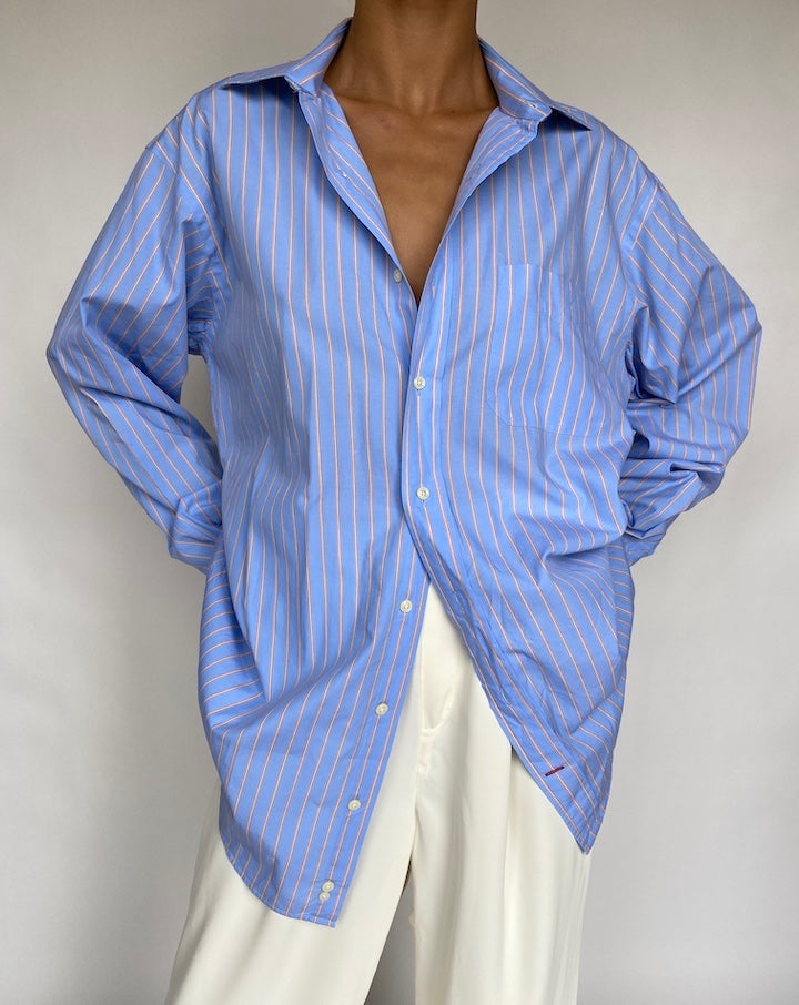 VINTAGE OVERSIZED STRIPED SHIRT 736-3