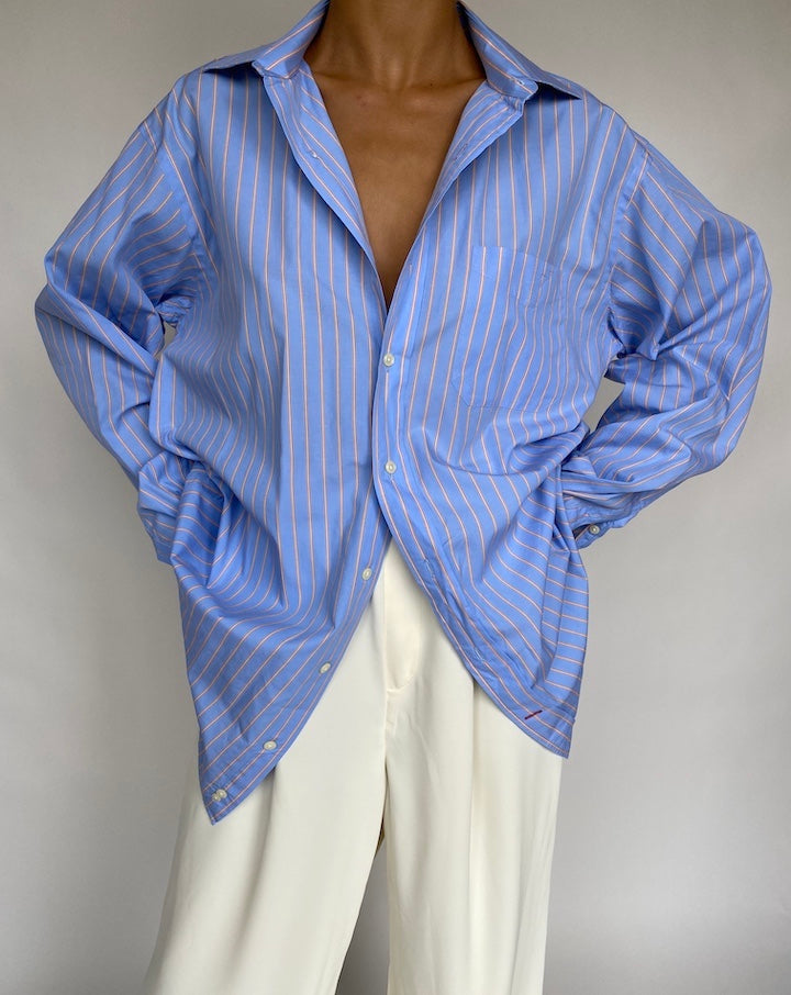 VINTAGE OVERSIZED STRIPED SHIRT 736-4