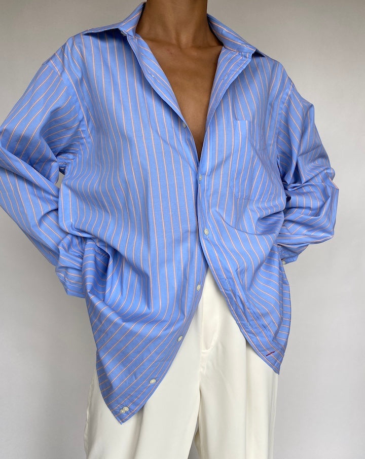 VINTAGE OVERSIZED STRIPED SHIRT 736