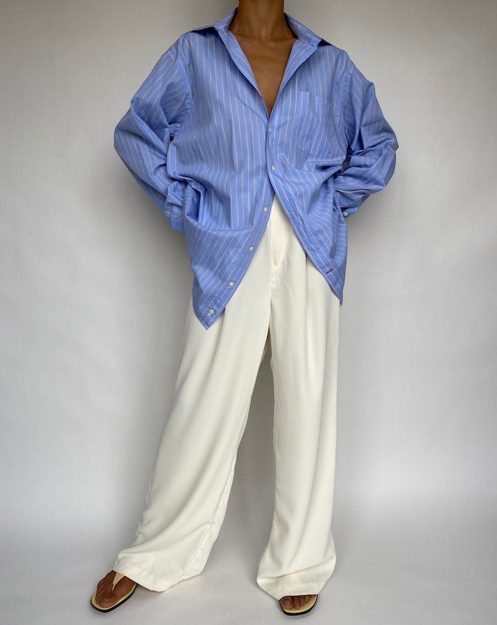 VINTAGE OVERSIZED STRIPED SHIRT 736