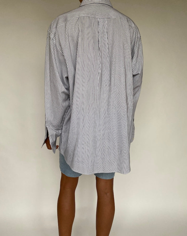 VINTAGE OVERSIZED STRIPED SHIRT 778-2