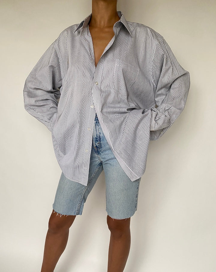 VINTAGE OVERSIZED STRIPED SHIRT 778-4