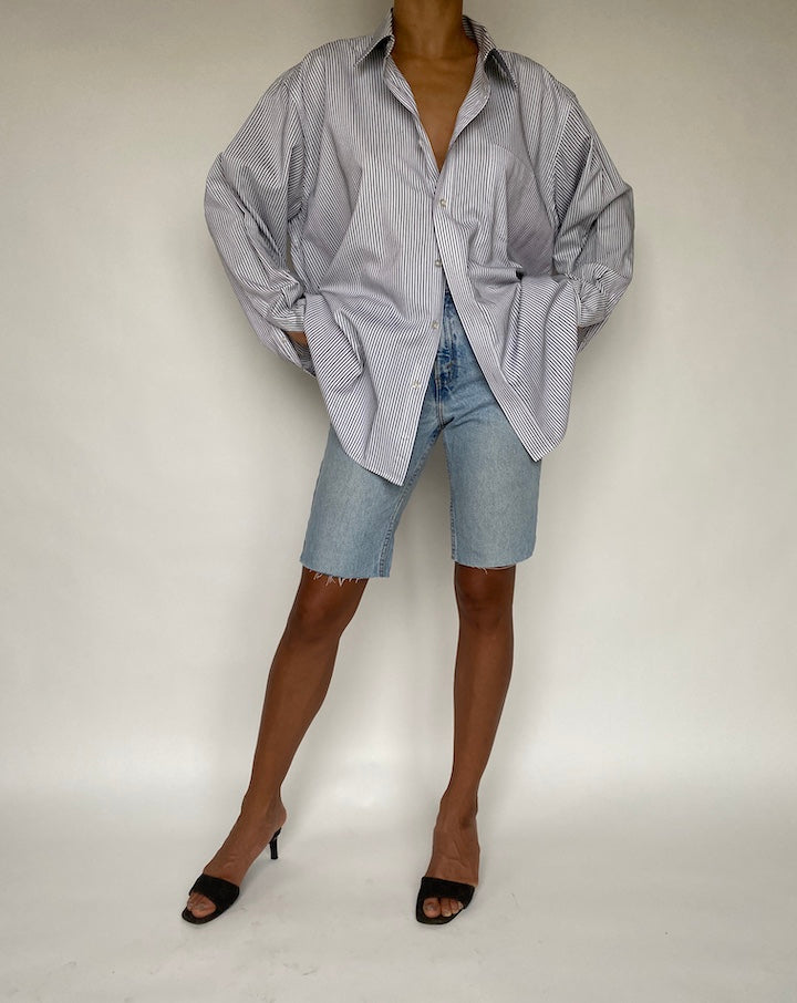 VINTAGE OVERSIZED STRIPED SHIRT 778