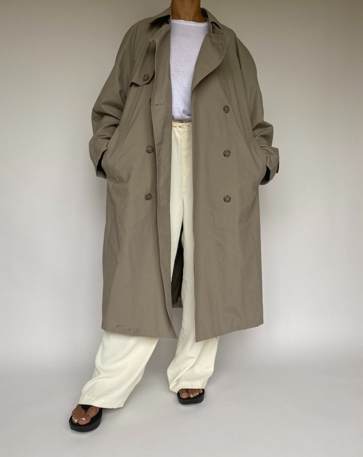 VINTAGE OVERSIZED TRENCH COAT 1049