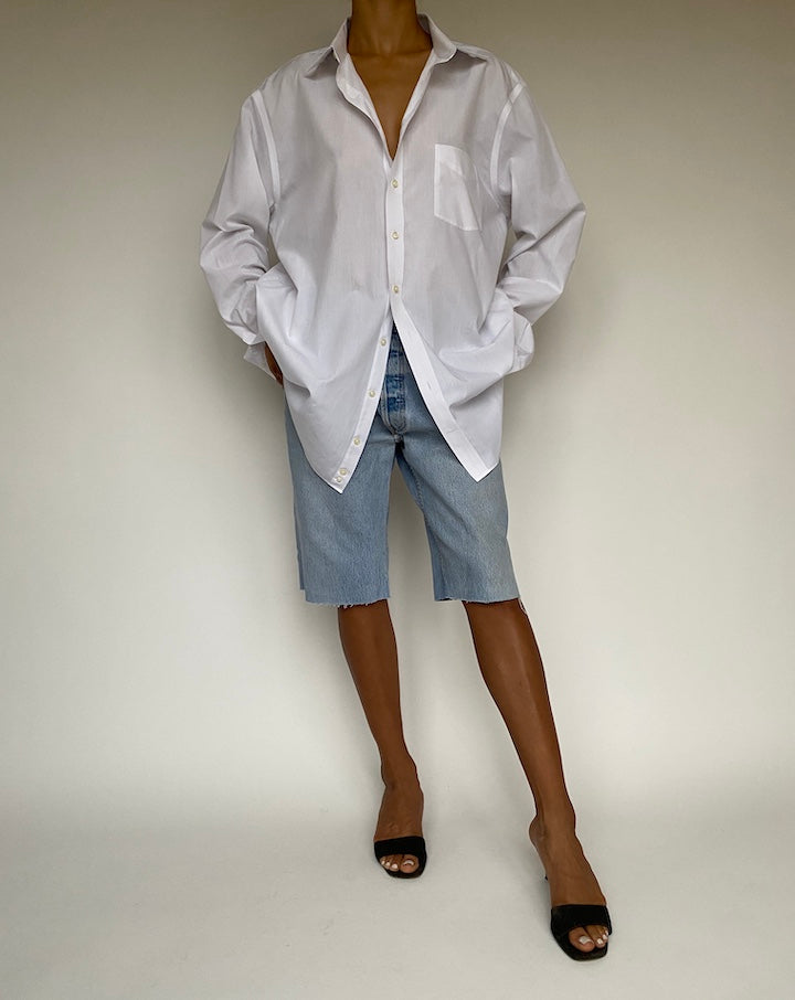 VINTAGE OVERSIZED WHITE SHIRT 1011-2