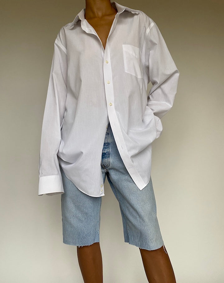 VINTAGE OVERSIZED WHITE SHIRT 1011